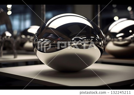 Reflective Spheres on Display Reflective Spheres on Display 132245211