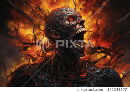 Horrifying Demon Artwork 132245297