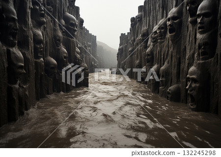 Surreal Faces Canyon 132245298