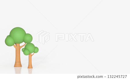 The Tree on white background for Energy or eco concept 3d rendering. The Tree on white background for Energy or eco concept 3d rendering. 132245727
