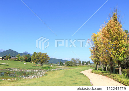 Azumino Chihiro Park in autumn Azumino Chihiro Park in autumn 132245759