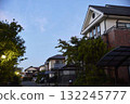 Rows of houses in a residential area in the evening 132245777