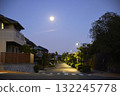 A quiet residential area at night 132245778