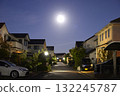 A quiet residential area at night 132245787