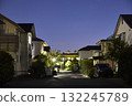 A quiet residential area at night 132245789