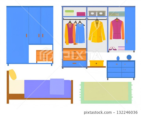 有衣櫃的房間 132246036