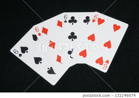 Six of Cards 132246074