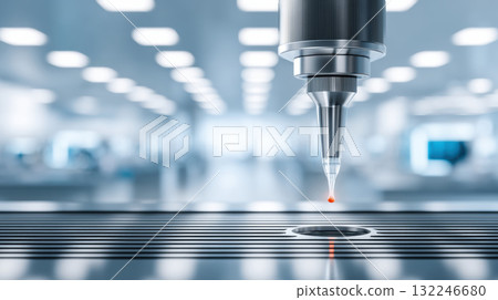 Precision lab pipette dispensing droplet evoking food tech innovation and scientific care 132246680