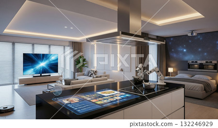 Interior in Hi-Tech style 132246929