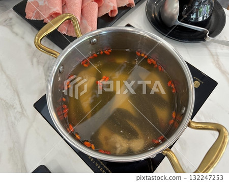 Hot pot soup base and main dish 132247253