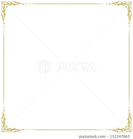 Cute antique frame ~Gold~ Cute antique frame ~Gold~ 132247665