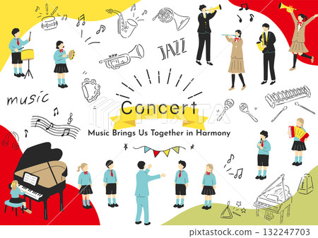 Children playing music 132247703