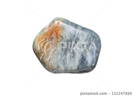 Closeup silver tiger eye gemstone 132247889