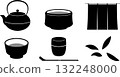 抹茶，鐵壺，黑白抹茶插圖 132248000