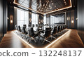 A stately and stylish executive conference room 132248137