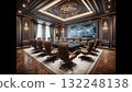 A stately and stylish executive conference room 132248138
