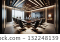 A stately and stylish executive conference room 132248139