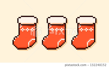 Xmas color sticker. 132248152