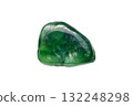 Green jade (Jadeite) gemstone 132248298