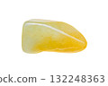 Yellow jade (jadeite) gemstone 132248363