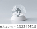 雪球，小房子，小路，AI 132249518