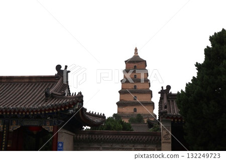 The starting point of the Silk Road: Big Wild Goose Pagoda at Da Ci'en Temple in Xi'an, China The starting point of the Silk Road: Big Wild Goose Pagoda at Da Ci'en Temple in Xi'an, China 132249723