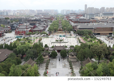 The starting point of the Silk Road: Big Wild Goose Pagoda at Da Ci'en Temple in Xi'an, China The starting point of the Silk Road: Big Wild Goose Pagoda at Da Ci'en Temple in Xi'an, China 132249763