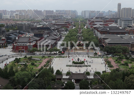 The starting point of the Silk Road: Big Wild Goose Pagoda at Da Ci'en Temple in Xi'an, China The starting point of the Silk Road: Big Wild Goose Pagoda at Da Ci'en Temple in Xi'an, China 132249767