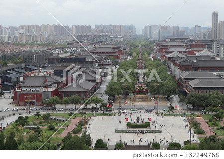 The starting point of the Silk Road: Big Wild Goose Pagoda at Da Ci'en Temple in Xi'an, China The starting point of the Silk Road: Big Wild Goose Pagoda at Da Ci'en Temple in Xi'an, China 132249768