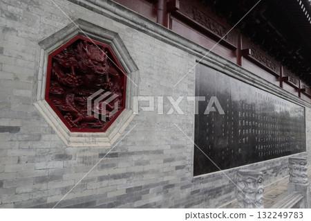 The starting point of the Silk Road: Big Wild Goose Pagoda at Da Ci'en Temple in Xi'an, China 132249783