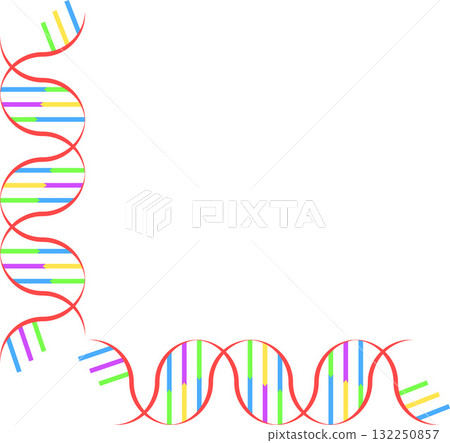 DNA colorful medical design illustration DNA colorful medical design illustration 132250857