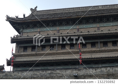 The starting point of the Silk Road: Andingmen, the western gate of Xi'an, China 132250892