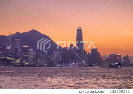 Oct 17 2025 Scenic Promenade View Along Central Hong Kong Waterfront Oct 17 2025 Scenic Promenade View Along Central Hong Kong Waterfront 132250951