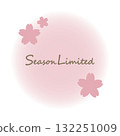 Spring seasonal round frame material - cherry blossom color 132251009