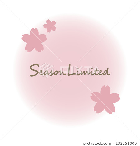 Spring seasonal round frame material - cherry blossom color 132251009