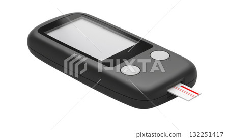 Device shows blood glucose for diabetes care, created AI, PNG Device shows blood glucose for diabetes care, created AI, PNG 132251417