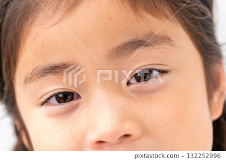Elementary school girl eyes Elementary school girl eyes 132252996