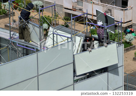 工地：拆除臨時鷹架 132253319