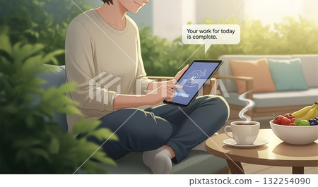 AI宣布完成今日工作的喜悅 AI宣布完成今日工作的喜悅 132254090