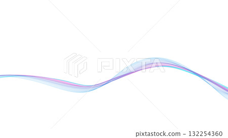 彩色波浪背景線白色背景背景用於演示等。 彩色波浪背景線白色背景背景用於演示等。 132254360