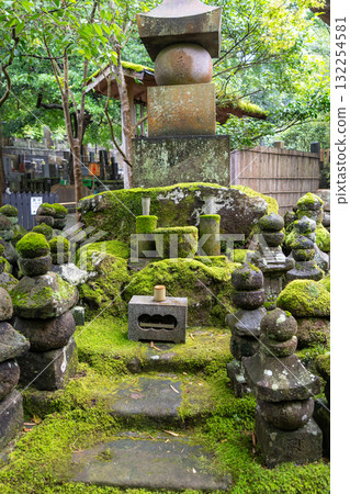 Gorinto on a Buddhist grave at Hokoku-ji, Kamakura, Japan Gorinto on a Buddhist grave at Hokoku-ji, Kamakura, Japan 132254581