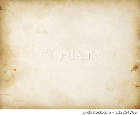 Vintage parchment texture with faded stains and rustic surface 132254769