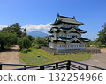 Hirosaki Castle in Hirosaki, Aomori, Japan. The only Edo era feudal castle left in northeastern Japan 132254966