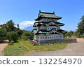 Hirosaki Castle in Hirosaki, Aomori, Japan. The only Edo era feudal castle left in northeastern Japan 132254970