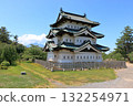 Hirosaki Castle in Hirosaki, Aomori, Japan. The only Edo era feudal castle left in northeastern Japan 132254971