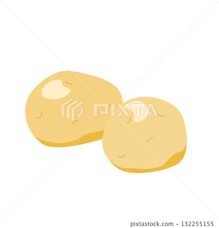 馬鈴薯的簡單插圖 132255155