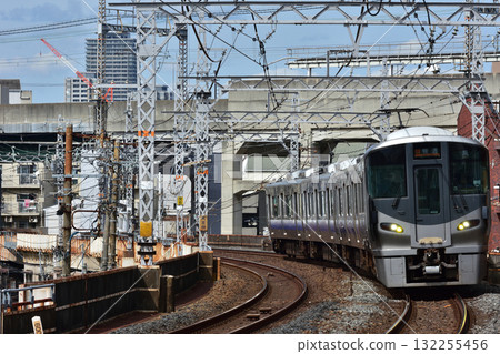 JR Hanwa Line 225 series 5100 train heading towards Wakayama JR Hanwa Line 225 series 5100 train heading towards Wakayama 132255456