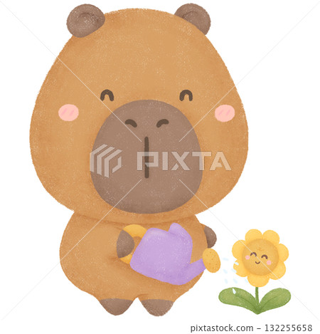 Capybara garden Capybara garden 132255658