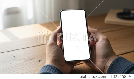 智慧型手機白螢幕模型 132255809