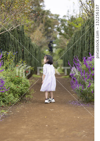 Pretty girls playing in the park 132256107